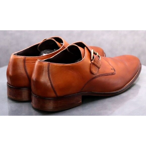 Cole Haan Men\'s Monk Strap Dress Shoes Size 13 M Leather Tan C11826 main image 9